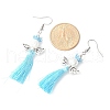 Angel 304 Stainless Steel Dangle Earrings EJEW-MZ00410-03-4