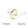 Stainless Steel Adjustable Cuff Open Rings for Women WC3865-3-1