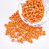 DIY Craft Beads 8/0 Opaque Colors Lustered Round Glass Seed Beads X-SEED-A012-3mm-130-1