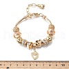 Alloy European Beads Charm Bracelets BJEW-F495-09G-3