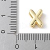 Brass Micro Pave Clear Cubic Zirconia Initial Multi-strand Links KK-S520-01G-22-3
