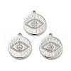 304 Stainless Steel Pendants Rhinestone Setting STAS-A066-16P-2