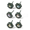 Hypoallergenic Bioceramics Zirconia Ceramic Stud Earrings EJEW-C111-10D-1