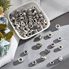 GOMAKERER 96Pcs 8 Style Tibetan Style Alloy European Beads MPDL-GO0001-01-RS-4
