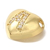Rack Plating Brass Micro Pave Cubic Zirconia Pendants KK-I722-04G-A-2