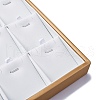 3-Row 15 Grids Imitation Leather Jewelry Pendant Trays CON-G023-13-2