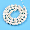 Natural Cultured Freshwater Pearl Beads Strands PEAR-N012-07V-3