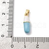 Brass Enamel Pendants KK-Q098-40G-D-3