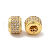 Rack Plating Brass Cubic Zirconia Beads KK-G457-09G-02-1