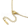 Brass Micro Pave Clear Cubic Zirconia with ABS Plastic Pendant Necklaces NJEW-C039-01KCG-3