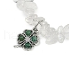 Natural Gemstone Chip Beaded Stretch Bracelets BJEW-JB11193-01-3
