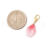 Glass Pomegranate Petals Pendant Decorations HJEW-JM03388-3