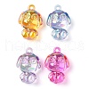 Electroplate Transparent UV Plating Acrylic Pendants OACR-I014-33-1