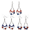304 Stainless Steel Teardrop Dangle Earrings EJEW-MZ00462-2