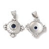 Brass Micro Pave Cubic Zirconia Pendants KK-M246-30P-1