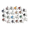 Natural & Synthetic Mixed Stone Kitten Pendants G-J386-C17-1