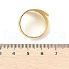 Adjustable Brass Finger Rings for Women RJEW-M064-02G-5
