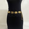 Tibetan Style Alloy Rectangle Link Chain Waist Belly Chains for Women FS-WG1BBEA-01-2