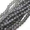 Transparent Glass Bead Strands GLAA-S031-12mm-12-1