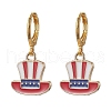 5 Pairs 5 Styles Independence Day Brass Huggie Hoop Earring Sets EJEW-JE05856-3