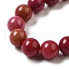 Dyed Natural Malaysia Jade Beads Strands G-G021-02B-19-2