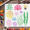 Plastic Reusable Drawing Painting Stencils Templates DIY-WH0172-499-6