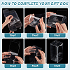 Transparent Plastic PVC Box Gift Packaging CON-WH0099-32B-4