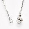 Non-Tarnish 201 Stainless Steel Pendant Necklaces NJEW-T009-JN033-1-45-3