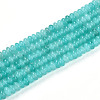 Dyed Natural White Jade Beads Strands G-T139-57A-06-4