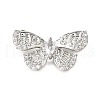 Brass Pave Clear Cubic Zirconia Links KK-D356-20P-1