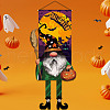 Halloween Theme Felt Cloth Hanging Door Signs HJEW-L027-A03-1