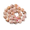 Natural Pink Ocean Jasper/Ocean Agate Beads Strands G-D475-02F-2