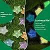 84Pcs 7 Colors Luminous Transparent Resin Pendants RESI-SZ0003-26-3