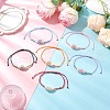 6Pcs Adjustable Nylon Cord Braided Beads Bracelets BJEW-MZ00170-1