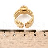 304 Stainless Steel Open Cuff Rings RJEW-Z078-11G-5