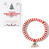 Elegant Christmas Handmade Polymer Clay Heishi Beaded Stretch Bracelets EN0725-15-1