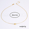 Modern minimalist Style Classic Brass Love Heart Pendant Nnecklaces NB0089-4