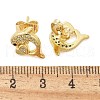 Micro Pave Cubic Zirconia Stud Earrings EJEW-D305-05G-4