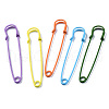 Spray Painted Iron Safety Pins IFIN-T017-09-3