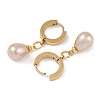 PVD Vacuum Plating 201 Stainless Steel Hoop Earrings EJEW-I309-74G-02-2