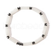 Natural White Jade Beads Stretch Bracelets for Men Women ZJ2893-1-2