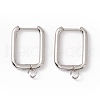 201 Stainless Steel Hoop Earring Findings STAS-H166-01P-2