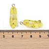 Transparent Resin Rhinestone Pendants RESI-Q021-01E-3
