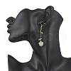 Flower Glass Dangle Earrings EJEW-JE06445-02-3