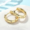 Brass Micro Pave Clear Cubic Zirconia Hoop Earrings EJEW-A132-17G-2
