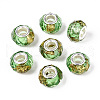 Transparent Resin Rondelle European Beads RESI-N044-01I-1