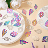  48Pcs 12 Styles 304 Stainless Steel Pendants STAS-TA0001-97-6