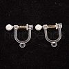 304 Stainless Steel Clip-on Earring Findings STAS-B014-06G-1