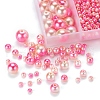 497Pcs 5 Style Rainbow ABS Plastic Imitation Pearl Beads OACR-YW0001-07D-6