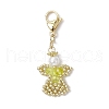 Angel Glass Pearl & Glass Seed Beaded Pendant Decorations HJEW-MZ00210-06-2